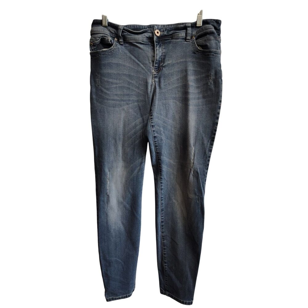 inc Women's Size 12 Dark Wash Skinny Leg Curvy Fit‎ Jeans